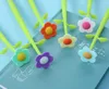 96pcs/Lot Creative Office Stationery Cute Flower Pen Plant Soft Glue Silicone Neutral Stationary