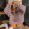 여성용 후드 2022 가을 라이트 럭셔리 패션 레트로 섹시한 스트라이프 스웨터 한국 버전 모든 매치 셔츠 여성 부티크 의류