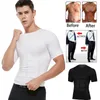 Men's Body Shapers Men's Shaper Shirt Corrective Posture Men Belly Control Modeling Corset Compression Vest Elastic Slim Underwear