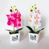 Fiori decorativi Artificial Falfly Orchide Orchidea Piena di fiori per la casa Arrangiamenti dell'arredamento del matrimonio estetico Supplie
