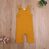 Rompers Summer Newborn Baby Boys Girls Romper Jumpsuits One Piece Jumpsuits Solid Color Sleeveless Casual Baby Clothes J220922