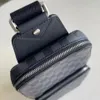 Bolsa de ombro luxuosa masculina, bolsa de designer de moda, bolsa crossbody, lona de couro, clássica, letras, satchels, estudo, esportes, motocicleta294w