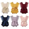 Rompers zoete schattige pasgeboren babymeisje katoenen kant romper jumpsuit stevige mouwloze outfit casual kleding zomer baby meisje kinderen kleding J220922