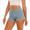 Femmes Shorts Femmes D'été Femmes Mode Jeans Denim Gland Taille Haute Mince Pantalon Court Femme Spodenki Damskie Moda Szorty