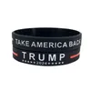 Trump 2024 Bracelets Take America Back Keep Great Bracelets en silicone Inspirational Motivational Bangle Bracelet Bracelet Président Américain Donald Vote