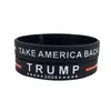 Trump 2024 Silicone Armband Party Favor Håll Amerika Great armband President American Armband Donald Vote Star Stjärna randiga armbandsslag Rem presenter Rummi Maga