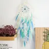 Dekorativa figurer Sea Blue Crystal Dream Catcher Pendant Wind Chime Girl Room Decoration Bedroom Creative Holiday Gift Fashion
