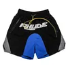 メンズショーツRhude Mens Shorts Tide Brand Street High Quality Streetwearファッションルーズカジュアルヒップホップビーチスポーツウェアメンズショートパンツ