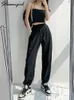 Women's Pants Capris Blue Sweatpants For Women Summer Baggy Pants High Waist Jogger Wide Leg Trousers Spring Women's Sports Pants Summer Sweatpants 220923