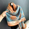 Schals Winter Schal Doppelseitige Kaschmir Bufanda Elegante Weibliche SHLS Floral Wrap Für Damen Herbst Warme Decke Stolen Y