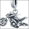 Charms 925 Sterling Sier Motorcycle Oryginalny urok biżuterii dla M akcesoria bransoletki DIY Make Drop dostawa 2021 Odkrycia komponenty dhvcj
