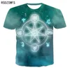 남자 T 셔츠 2022 최신 디자인 3D 티셔츠 고딕 스타일 인쇄 꿈 마법 패턴 남자의 옷의 반대편 5xl