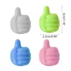 Hooks D0JA Creative Silicone Thumb Up Shaped Wall Hook Multi-function Self Adhesive Key Hanger Holder Data Cable Jewelry Organizer