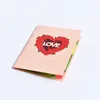 Pop Up Love Card Party Fournitures Saint Valentin Anniversaire Anniversaire Cartes de voeux 3D pour les couples Femme Mari Cadeau fait à la main 20220924 Q2