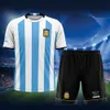 Running Set Tshirt Suit Football Jersey Argentina Men Shorts Set Tracksuits Camisetas Casual Darc Sport Plus Size Overdimasy Fashion Printing 220923