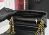 borse a tracolla in vera pelle di design borse a tracolla di grande capacità da donna con borsa a catena in oro LOULOU di lusso di moda quadrata