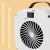 Home Heaters 500W Electric Heater Fan with Handle Portable Desktop Winter Warm Air Blower Household Office Warmer G22