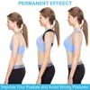 Correttore di postura regolabile per uomo e donna, postura per la schiena, supporto per clavicola, per smettere di piegarsi e curvarsi la schiena.