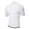 Vestes de course Pas Normal Studios Solitude White Jersey 2022 Pro Race Summer Roupa Ciclismo Polyester Aero Short Sleeve Cycling Clothing