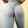 leggings pour femmes vêtements de sport leggings de sport jacquard stretch taille haute scrunch booty leggings fitness exercice entraînement sportswear pantalon de yoga élastique 12 couleurspr8a