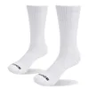 Chaussettes Homme YUEDGE Hommes 5 Paires Couleur Unie Respirant Confortable Coton Coussin Déodorant Crew Chaussettes Travail Blanc Chaussettes 220923