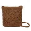 Borse da sera Summer Beach Vintage Women Girls Crochet Braid Crossbody Shoulder Retro Messenger Bag Borse da viaggio