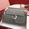 Evening Bags Shoulder Bags Designer Women Handbag Ring Lock Design Shoulderbag Leather Crossbody Female Purses