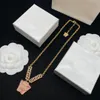Модные роскошные золотые ожерелисты браслеты для женщин дизайнерский колье с бриллиантами розовые подвесы для ювелирных украшений Chian