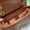 حقائب سهرة حقيبة كتف 2022 أعلى حقائب النساء Crossbody Classic Flap مصممين فاخر جودة جلد ذهبي سلسلة مخلب لون الكراميل محفظة 2022