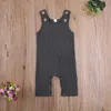 Rompers Summer Newborn Baby Boys Girls Romper Jumpsuits One Piece Jumpsuits Solid Color Sleeveless Casual Baby Clothes J220922