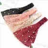 Opaski na głowę koronki Pearl Hair Band Summer Wide Edge Wentylacja Sport Outdoor Elastyczne Kobiety Elastyczne Szalik Głowa Akcesoria biżuterii Fas Dhmro