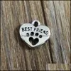 Charms 100 stcs/Lot Mixing Animal Dog Paw Prints Bones Bowl Charme hanger ketting Bracelet Desy sieraden maken A40 Drop deliv Dhekt