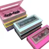 Falsche Wimpern mit Logo, Diamant-Lash-Boxen, ganze Wimpernverpackung, leerer Koffer mit Tablett, 25 mm, Mink9681664