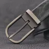 Belts Designer Men High Quality Gray Pin Buckles Green Fashion Waist Strap Cowskin Jeans Scintos Masculinos