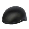 Motorcycle Helmets Classic FRP Half Helmet Capacete Motoqueiro Casco De Moto German Black