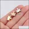 Charms Semitree 5pcs 10 mm stal nierdzewna koraliki puzzle do majsterkowania biżuterii Making dystans Naszyjnik Bransoletka