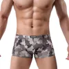 Costumi da bagno da uomo Intimo sexy Boxer Maschile Militare Boxer Pantaloncini U Bolle Pouch Mutande Camouflage Cueca Stretch Slip J220913