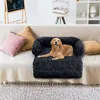 kennels pens Large Dog Bed Sofa Fluffy Dogs Pet House Mat Long Plush Warm Kennel Cat Puppy Cushion Washable Blanket Cover 220922