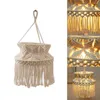 장식 인형 MACRAME MACRAME LAMPSHADE 천장 매달려 펜던트 라이트 보헤미안 램