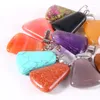 Pendant Necklaces Natural Trapezoid Stone Necklace Reiki Healing Pendants Fashion Beads For Jewelry Making Mix Color Gemstones Wholesale