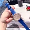 Orologio da donna di design con lunetta diamantata da 32 mm, cinturino in pelle bovina con movimento al quarzo in acciaio pregiato 316