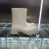 Botas botas de borracha bota de chuva sapatos impermeáveis ​​de designer de luxo de luto de luto grossa de salto grossa sola grossa de dente grossa e resistente a desgaste cinza preto