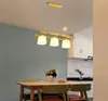 Pendant Lamps Modern Minimalist Creative Chandelier Dining Lights Round Living Room Table Kitchen Apartment Studio Lighting Glass Wood