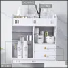 Badrum lagringsorganisation stor skrivbord kosmetika mottagande l￥dor toalett sk￶ljstativ kl￤dsel ram kosmetisk v￤gg h￤nger ingen perfo dhwuv