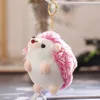 Portachiavi peluche 10 cm Coreano Netred Kawaii Cartoon Hedgehog Doll Portachiavi peluche Kawaii Portachiavi Giocattoli Hedgehog Doll Regalo di compleanno per bambini 220923