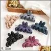 Hair Clips Barrettes Frosted Texture Keel Clamp Hair Clips Large Headdress Grip Ladies Simplicity Curling Hairpin Ornaments 1 7Bf Y2 Dhdhw