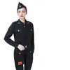 Stage Wear Sailor Show Costume Female Dress Water Ice Dance Short Coat and Harem Pants Spring Autumn Pretty Sexy Navy Suit Army Green Black