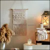 Tapestries Tapestries Rame Woven Wall Hanging Bohemia Tapestry Chic Room Geometric Art Beautif Home Decoration For Living Drop Delive Dhznf