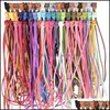 Cord Wire 5Yards/Lot M Flat Faux Suede Braided Cord Korean Veet Leather Handmade Beading Bracelet Jewelry Making Thread String Rope Dhl2Q