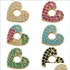 Charms Mticolor Heart Star Cz Crystal Orecchini Charms Carino per la creazione di gioielli Fai da te Ciondoli fatti a mano Forniture all'ingrosso1848 Q2 Drop Del Dh2Sc